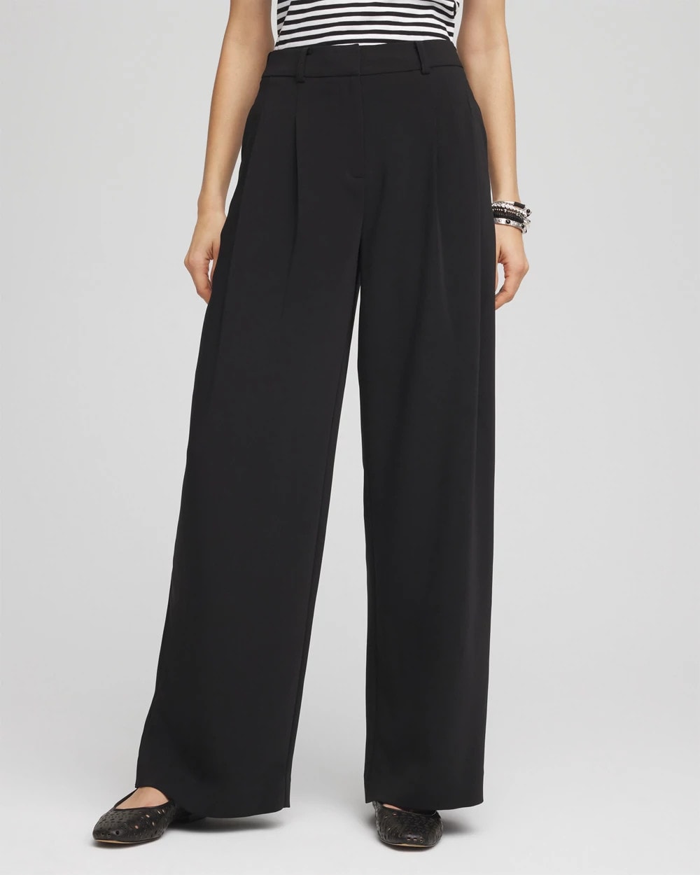 Crepe Pleated Relaxed Pants Chico's